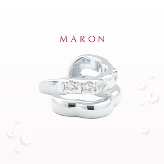 MARON - Happy Lining Earcuff เงินแท้925 ชุบ White Gold