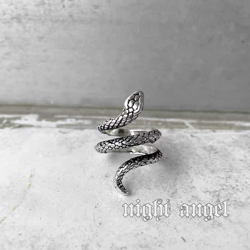 พร้อมส่งจากไทย ❣️ (W12) แหวนงูแฟชั่น ปรับขนาดได้ แหวนแฟชั่นรูปงู