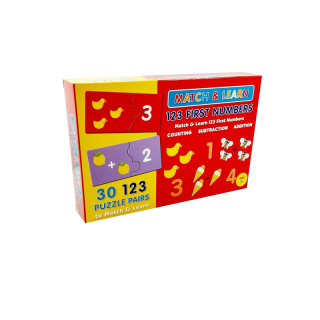 BBW หนังสือ Match & Learn Box - Abc 123 First Numbers ISBN: 5051237047820