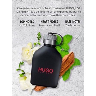 น้ำหอมHUGO Boss Just Different EDT125ML🔆ทักแชทเช็คสต๊อกก่อนนะ🫧