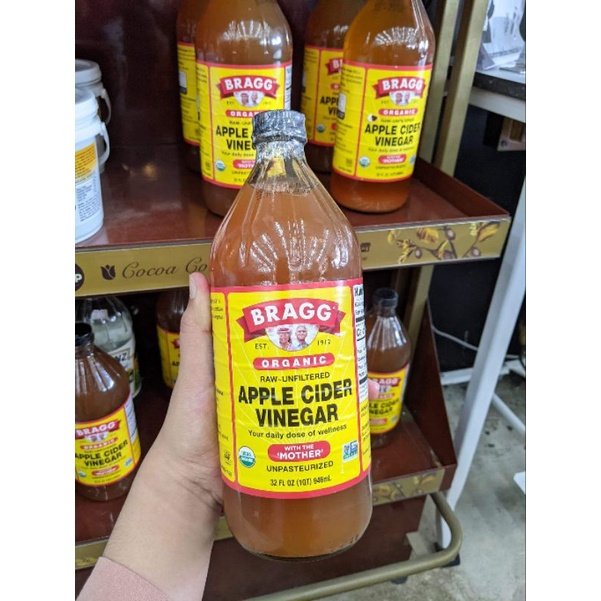 🉐 พค้อมส่ง(ค่าส่งถูก) Bragg Apple Cider Vinegar ขนาด 946 มล. สินค้าพร้อมส่ง 100% 👍👍👍