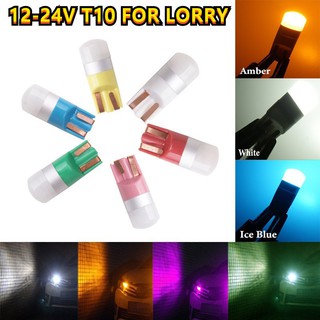 หลอดไฟ Led 24V T10 12V W5W 3030 สําหรับติดป้ายทะเบียนรถยนต์ 1 ชิ้น