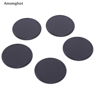 ((Amonghot)) ฝาครอบเลนส์กล้องดิจิทัล พลาสติก M42 42 มม. ขายดี 5 ชิ้น สีดํา