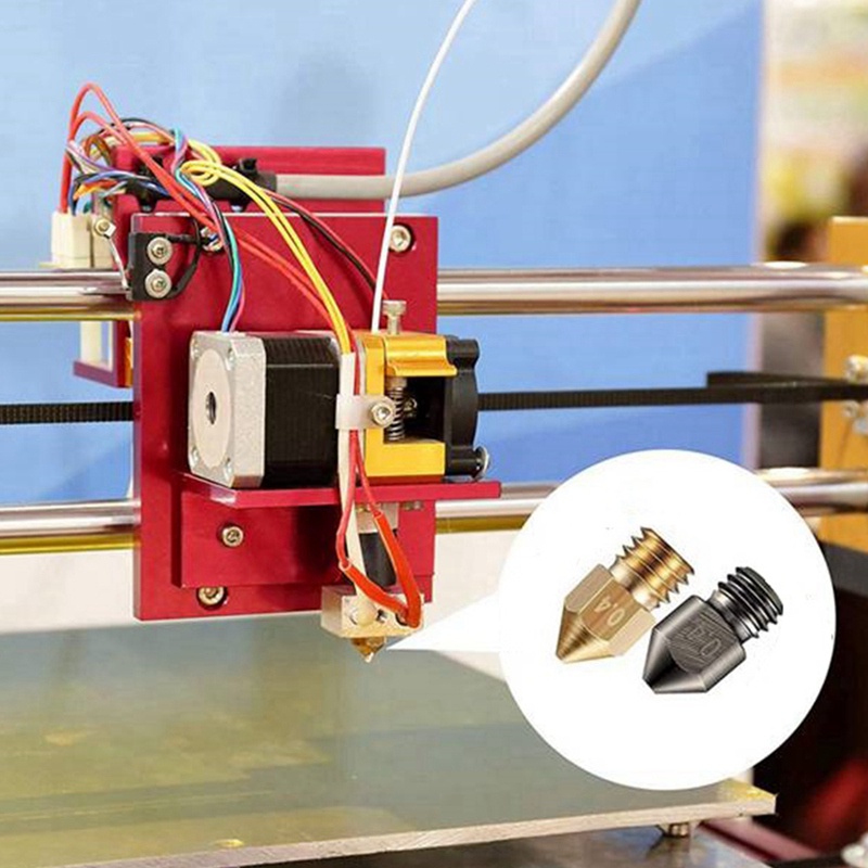 34 Pcs 3D Printer Nozzle Extruder 0.4mm MK8 Hardened Steel Nozzle Multi-Size Brass Nozzle for Ender-3 CR-10 3D Printer #4