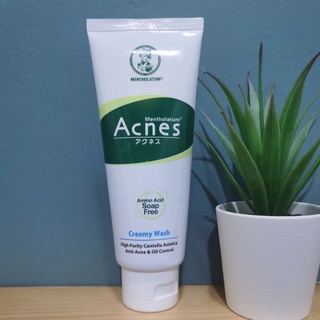 โฟมล้างหน้า​ Mentholatum Acnes soap​ free/giga white (100g)