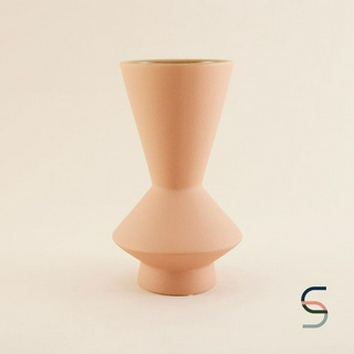 SARABARN Pastoral Matte Flower Vase | แจกัน แจกันดอกไม้ แจกันมินิมอล แจกันสีส้ม