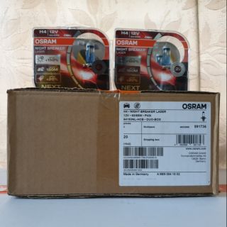 [พร้อมส่ง!! รับประกัน 1ปี รุ่นใหม่ล่าสุด] หลอดไฟหน้ารถอัพเกรด OSRAM NIGHT BREAKER LASER +150% ขั้ว H4 ไม่แยงตา ไม่ตัดสาย