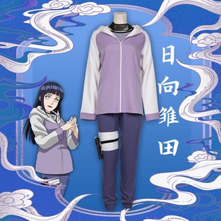 Naruto เสื้อแจ็กเก็ตคอสเพลย์นารูโตะ Hyuga Hinata Shippuden Generation สําหรับผู้ใหญ่