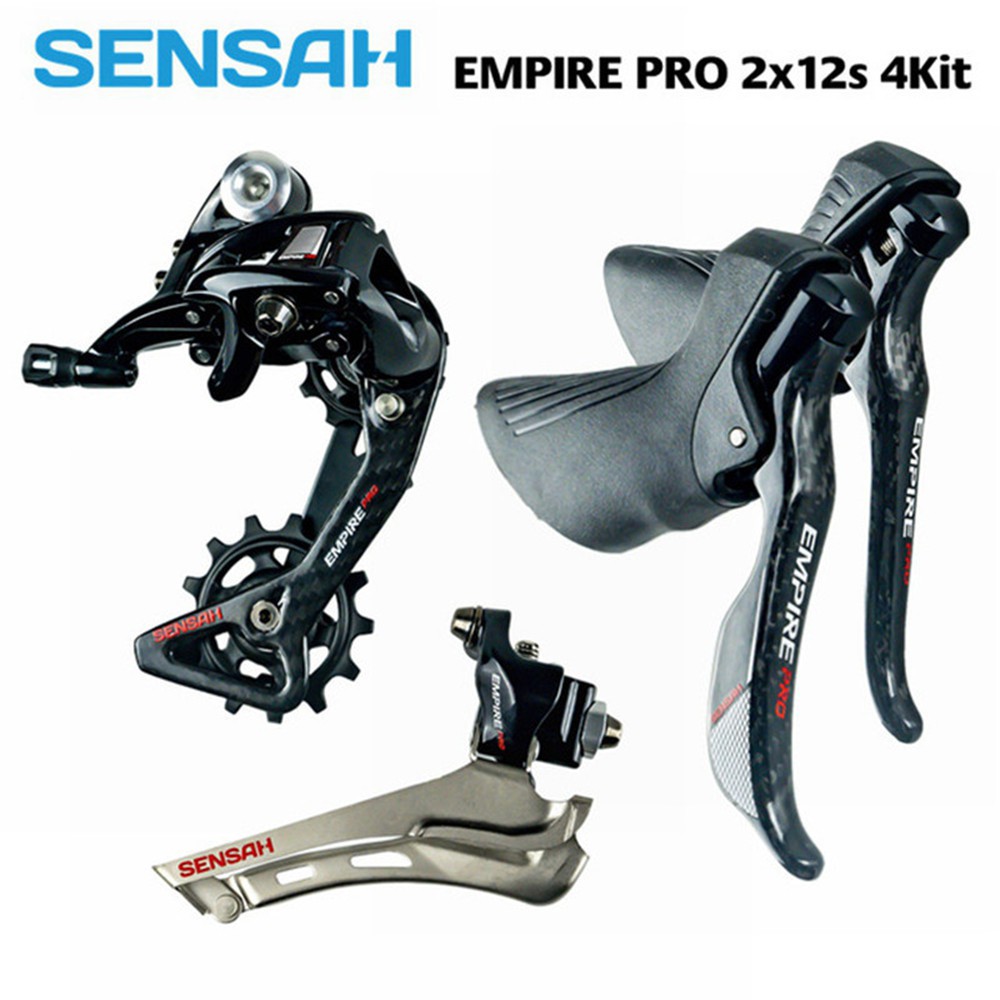 SENSAH EMPIRE PRO 2x12S 4Kits คาร์บอนไฟเบอร์ 12S 24s Road Bike Groupset R/L Shifter + R/F Derailleur
