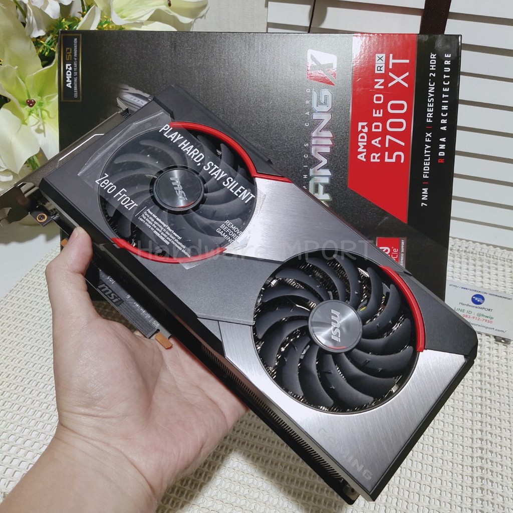 RX5700 xt 8GB MSI GamingX RGB การ์ดจอเล่นเกมส์