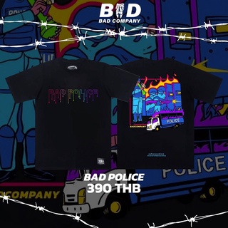 เสื้อยืดสกรีน BAD POLI_E •Freesize:อก44-ยาว30" •cotton comb100% (ทอพิเศษ ไม่มีตะเข็บข้าง)BAD COMPANY