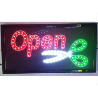 ป้ายไฟ LED  Open กรรไกร