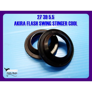 SUZUKI AKIRA SWING STINGER COOL / YAMAHA FLASH SEAL (27 39 5.5) SET PAIR // ซีลกันฝุ่นโช๊คหน้า (27 39 5.5) (เซ็ท 1 คู่)