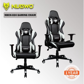 NUBWO เก้าอี้เกมมิ่ง รุ่น NBCH 024 White/BLACK ประกัน 1 ปี