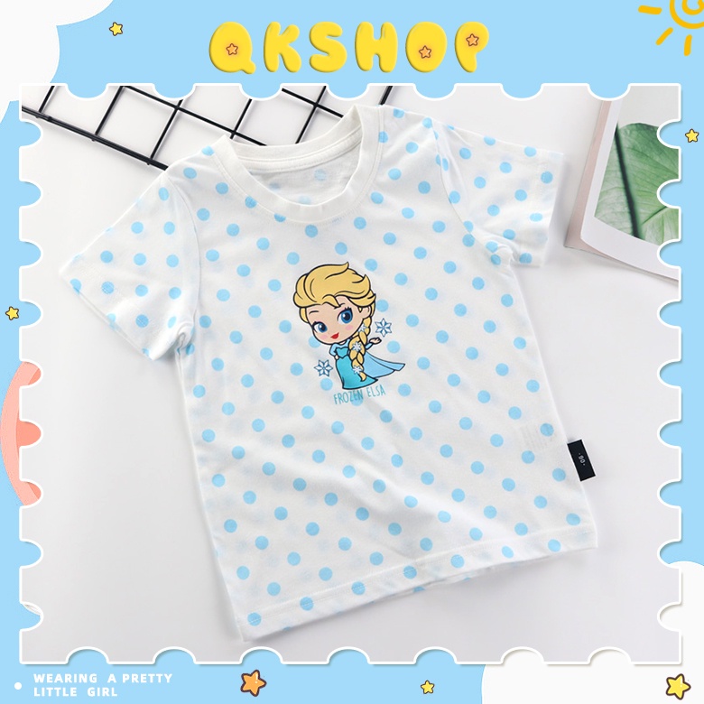 QKshop 🔮เสื้อยืดเด็กผู้หญิงลายน่ารัก ดีต่อใจสายเจ้าหญิง ใส่แล้วดูดีปังสุด🫧 น้องๆหนูๆต้องรักแล้วรุ่นนี้ น่ารักเวอร์☁️