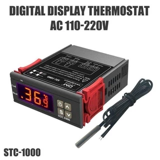 💜STC-1000 AC 110-220Vเครื่องควบคุมอุณหภูมิ เครื่องวัดอุณหภูมิ ตัวควบคุมอุณหภูมิ ต่ำ-สูง หน้าจอดิจิตอล วัดอุณหภูมิ ควบคุ