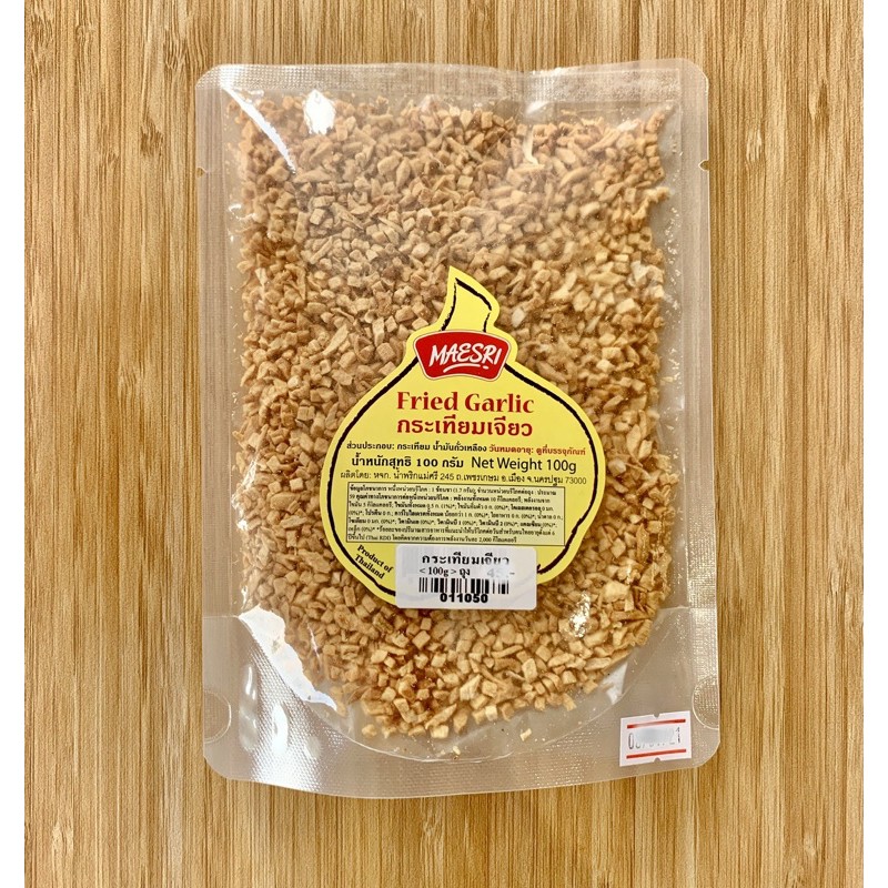 กระเทียมเจียว แบบถุง 100 กรัม ตราแม่ศรี