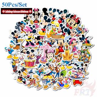 ❉ Mickey Mouse &amp; Minnie Mouse - Series 01 สติ๊กเกอร์ ❉ 50Pcs/Set Disney Cartoon Mixed Laptop Skateboard Doodle สติ๊กเกอร์