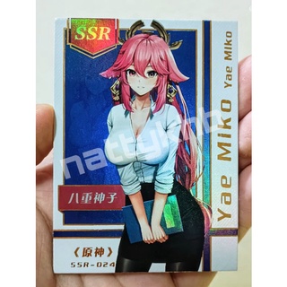 พร้อมส่ง Goddess Story Feast III SSR-024 YAE MIKO in Teacher Uni Ver. by genshin Impact Little Frog / Pierrot