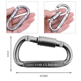 ⚡ส่งด่วนทั่วไทย⚡คาราบิเนอร์ พวงกุญแจ Carabiner D ตะขอเกี่ยว สำหรับกิจกรรมกลางแจ้ง