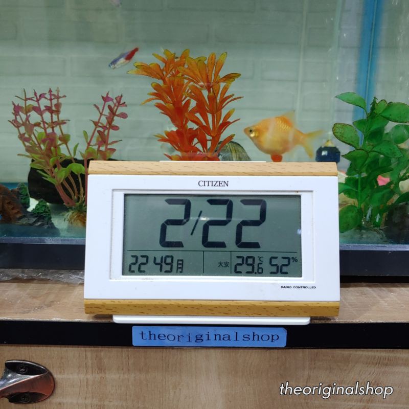 นาฬิกา ปลุก Citizen มี Thermometer Hygrometer 【มือ 2】 ญี่ปุ่น