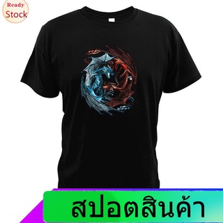 Illicit เสื้อยืดแขนสั้น เสื้อยืดพิมพ์ลาย Dragon Of Mother Nights King Walker Fight For Alive Dragon Wa Rs Game Of Thron