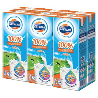 🔥ยอดนิยม!! โฟร์โมสต์ ผลิตภัณฑ์นมรสจืดยูเอชที 225มล. x 6 กล่อง Foremost UHT plain milk product 225ml x 6pcs