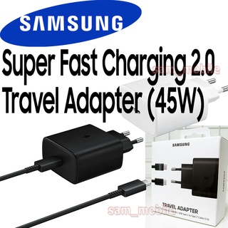 Original Samsung 45W Super Fast Charging 2.0 Eu อะแดปเตอร์ Ep-Ta845 สําหรับ Galaxy S21 S20 Ultra Note 20 Ultra Note 10 PLUS 5 G