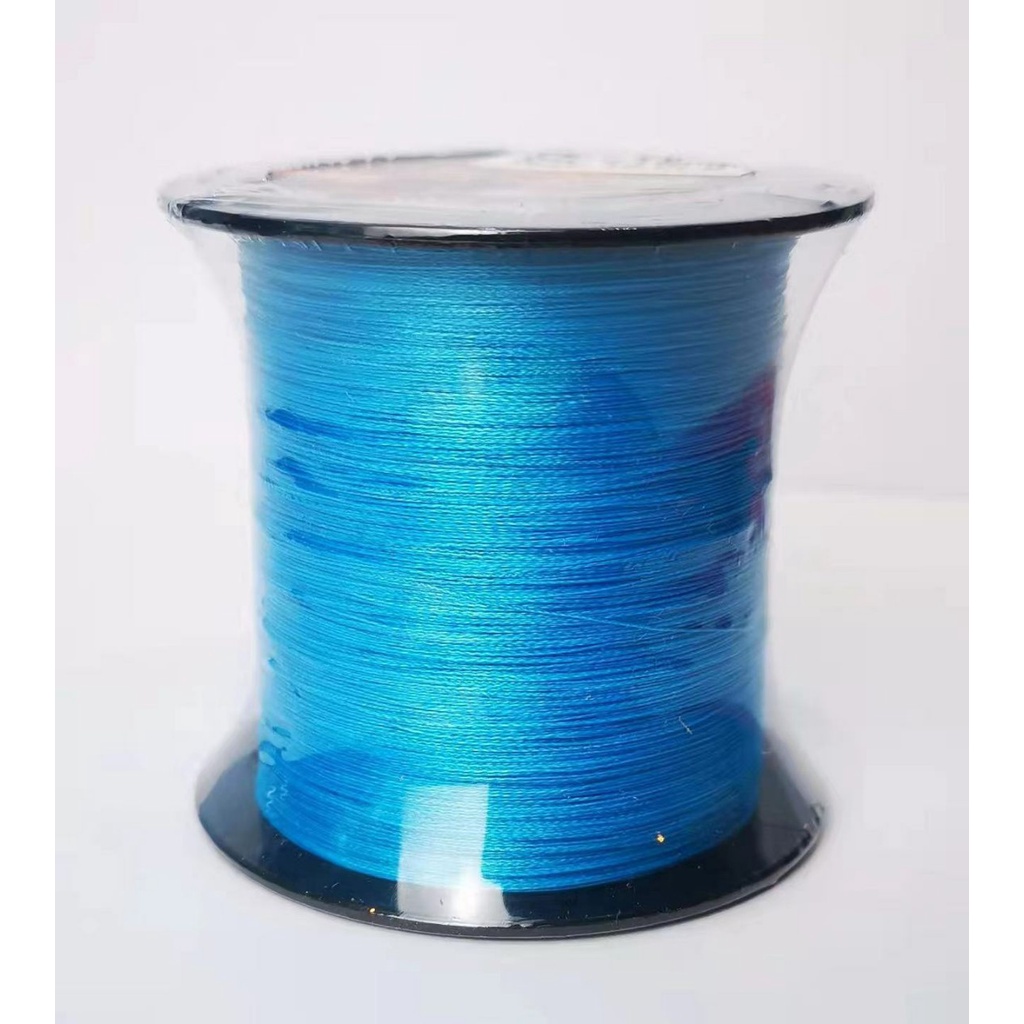 1-2วัน(ขอโทษอย่างแรง ขายแพงไม่เป็น) KNOCKOUT สาย PE น็อคเอาท์ ถัก 4 สีฟ้า ยาว 300 เมตร【555 Mall】