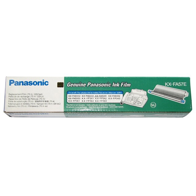Panasonic KX-FA57E ฟิล์มแฟกซ์ แท้ศูนย์ของใหม่คุณภาพ100% KX-FP342, 701, 362, 372, KX-FM386, 387 ความยาว 7