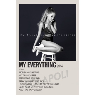 โปสเตอร์ ลายปกอัลบั้ม My Everything ศิลปิน Ariana Grande