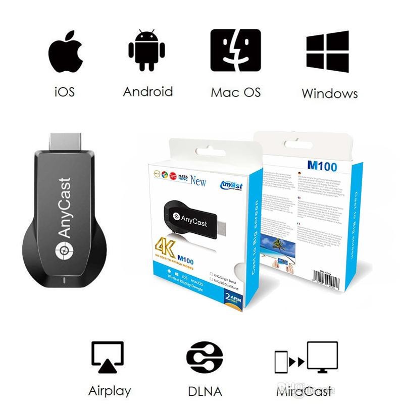 cherry AnyCast M100 4K Wireless HDMI Display Dongle Receiver 2.4 GHz Band