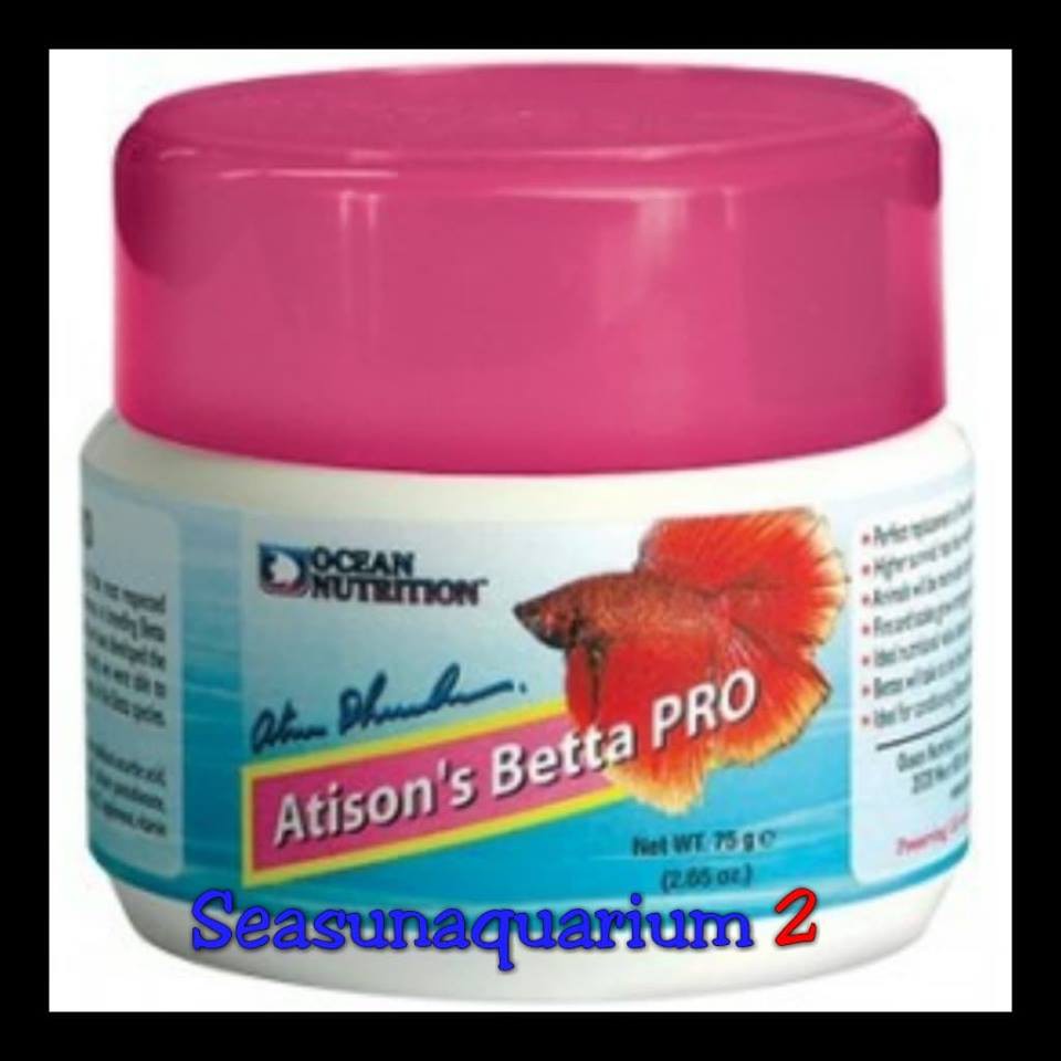 Atison's Betta อาหารปลากัด Pro กระป๋องใหญ่ 75g