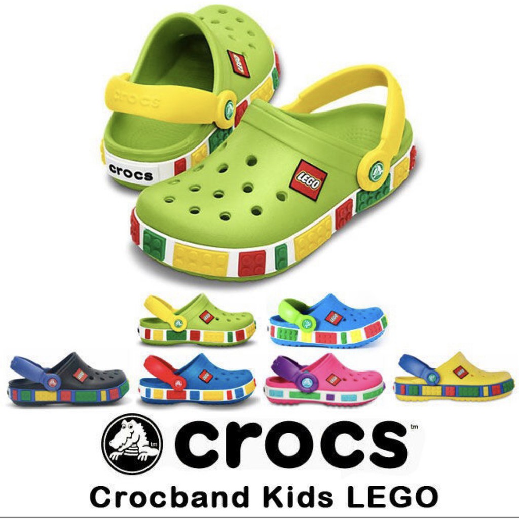 รองเท้าเด็ก Crocs band kids LEGO clog ใส่ลำลองเด็ก ได้ทั้งเด็กผู้ชาย เด็กผู้หญิง ✨(สินค้า OUTLET CHINA)✨