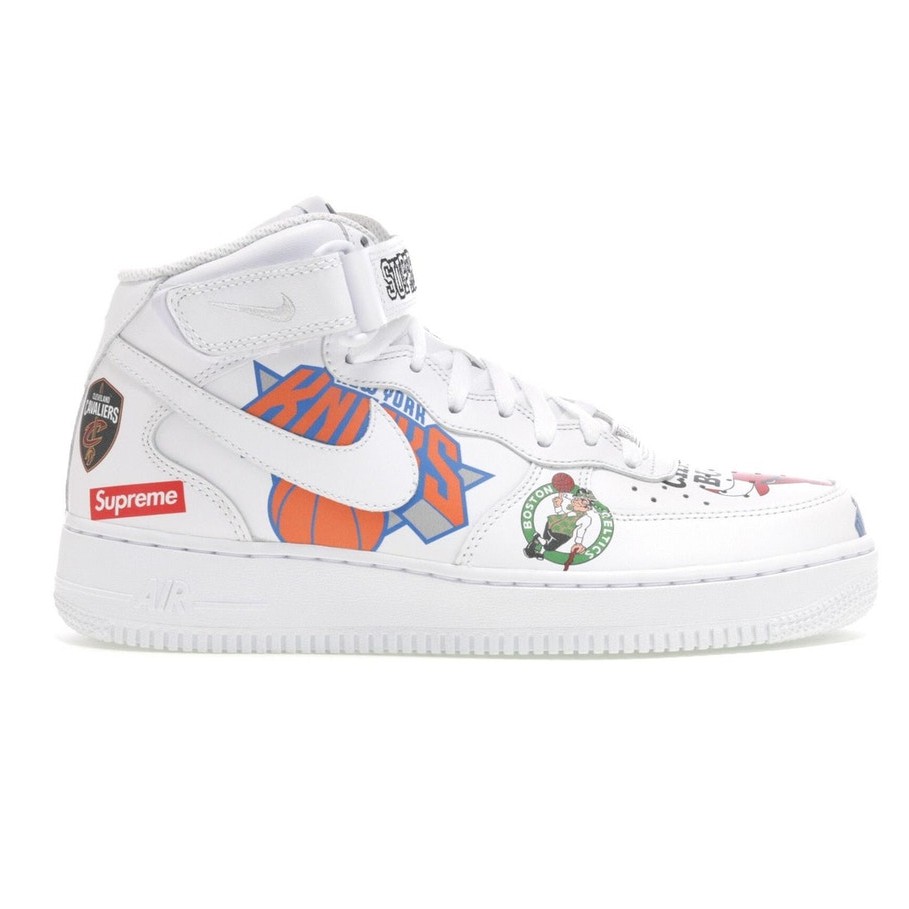 PROSPER - Air Force 1 Mid X Supreme NBA White