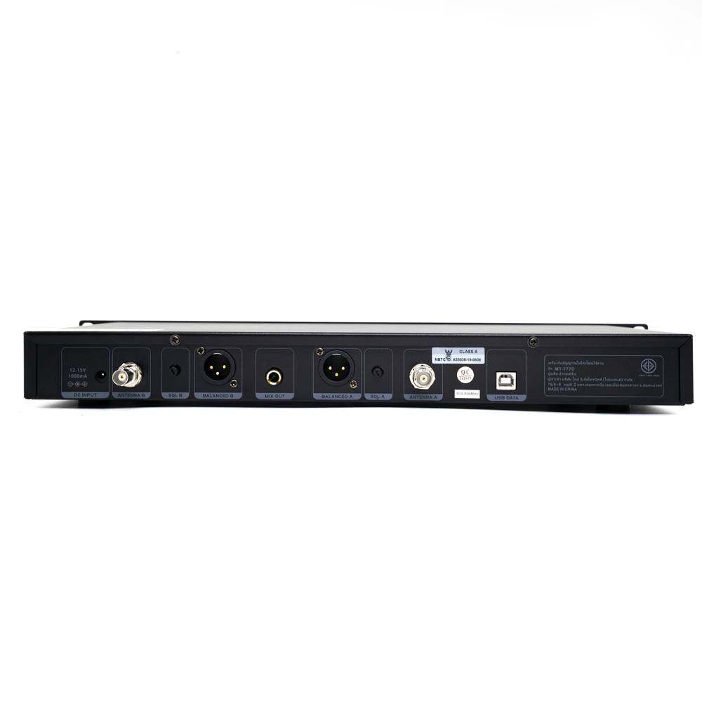 ชุดไมค์ลอยคู่เสาหน้า ยี่ห้อ Micro Tech MT-777D UHF 777D คลื่นใหม่ กสทช ...