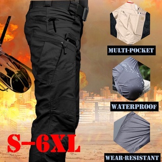 【COD&amp;ส่งจากกรุงเทพ】IX7 กางเกงยุทธวิธีผู้ชาย ผ้าริปสตอปกันน้ำ ขนาดใหญ่  มีช่องกระเป๋าหลายช่อง