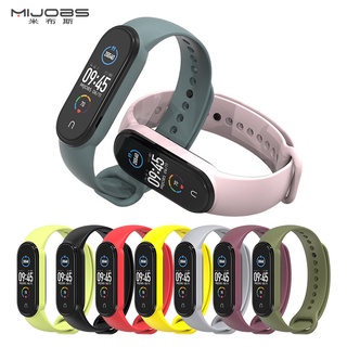 สายนาฬิกาข้อมือซิลิโคน สไตล์สปอร์ต สําหรับ Xiaomi Mi Band 6 5 4 3 Miband E3nJ