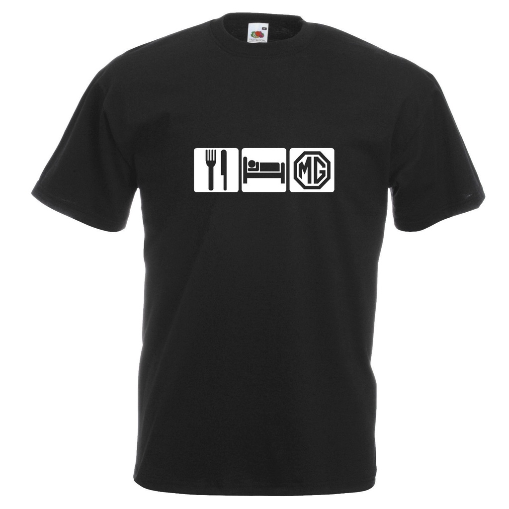 ผู้ชายคุณภาพสูง Tees MG Rover T เสื้อ ZT ZR Midget MGB Retro รถคลาสสิกกิน Sleep ตลกใหม่พ่อ O-คอวัยรุ
