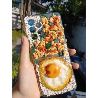 เคสมือถือ เคสเรซิ่น เคสอาหาร เคสกระเพรา งานแฮนเมด เคสดินปั้น ดินไทย