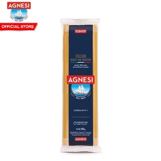 Agnesi Capellini No.1 แอคเนซี คาเปลลินี เบอร์ 1 พาสต้าเส้นกลม 500 กรัม