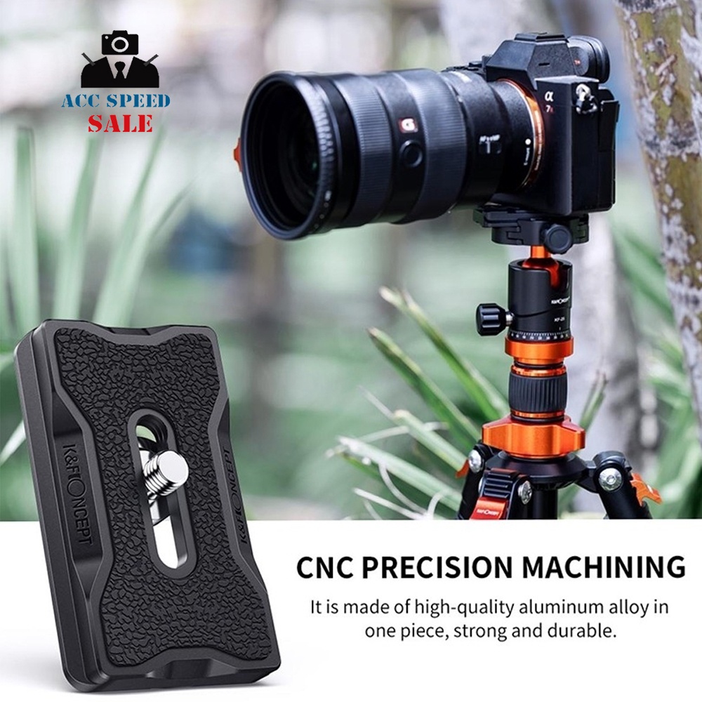 K&F Concept QUICK RELEASE MOUNTING PLATE KF-28 SERIES เพลทขาตั้งกล้องแบบปลดเร็วพร้อมสกรู 1/4" สำหรับ