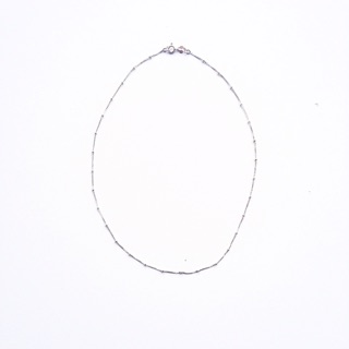 Silver dot necklace