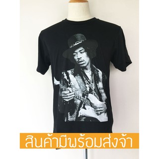 เสื้อยืดผ้าฝ้ายพิมพ์ลายแฟชั่นJimi hendrix เสื้อยืดผู้ชาย T-shirt