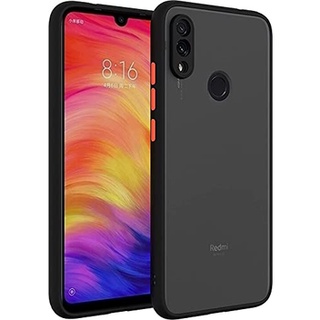 เคสกึ่งโปร่งแสงขอบสี Redmi note 7/7 pro /Redmi note 5/Redmi s2 เคส TPU กันกระแทก กันเลนส์กล้อง
