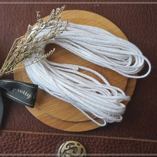 ไส้เทียน GK Candle wick (ยาว10เมตร) คอตตอน100% เส้นฝ้ายฟอกขาวธรรมชาติ อุปกรณ์สําหรับทําเทียน