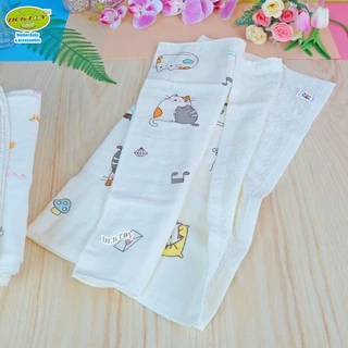 ผ้าเช็ดตัวเด็ก2หน้า ผ้าสาลู ผ้าขนหนู ไซส์ 60 x 120 ซม.