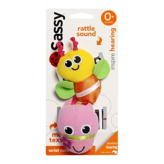 Sassy Wrist Rattles (Pink)