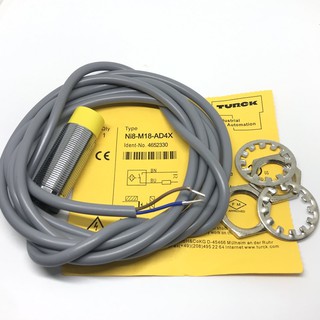 NI8-M18-AD4X ระยะจับ8mm หัว 18 mm จับโลหะ 2สาย NO 10V-60V