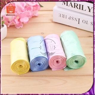ถุงขยะหนาถุง แพ็ค100 ถุงขยะม้วนแพค ใบขนาด 45×50CM 1แพ็ค5ม้วน ฉีกตามเส้นประ เนื้อเหนียว
